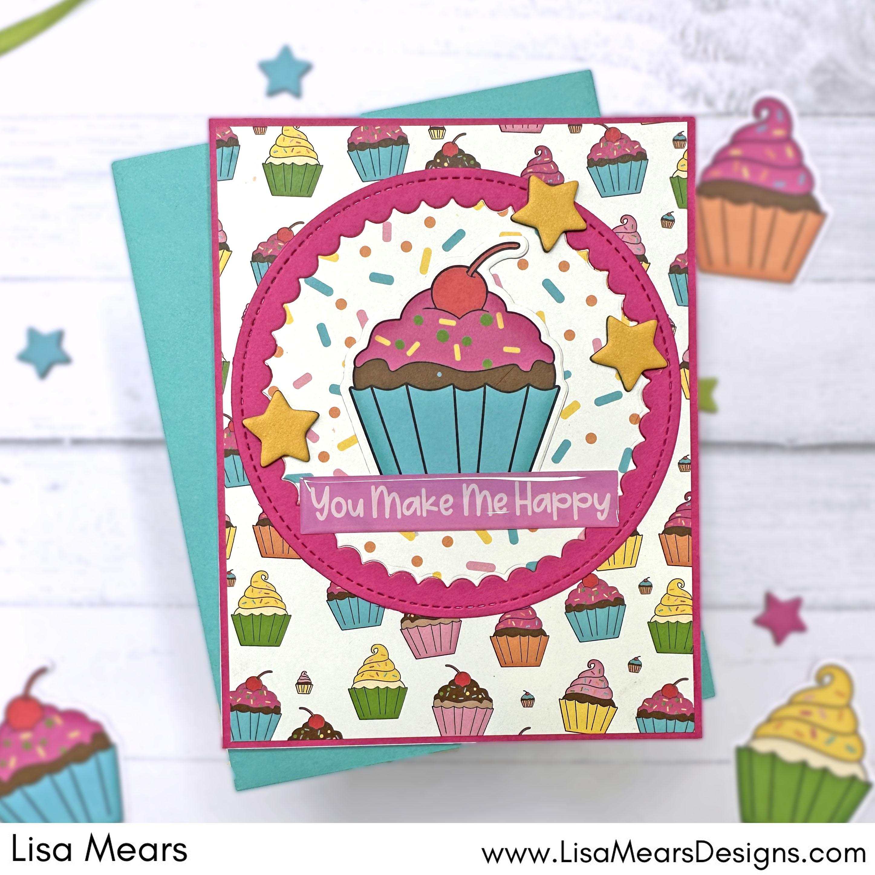 Cupcake Card - The Stamps of Life April 2024 Card Kit - Cupcake Delight - So Special Card Kit