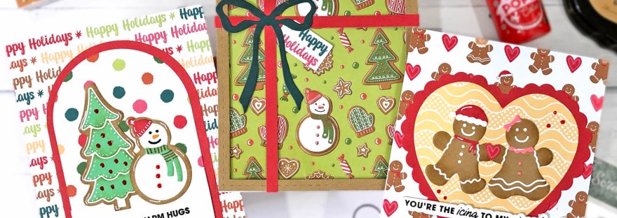 Gingerbread Holiday Cookies - Sweet Christmas - Gingerbread Pattern Paper - Christmas Cards - Scrapbook.com