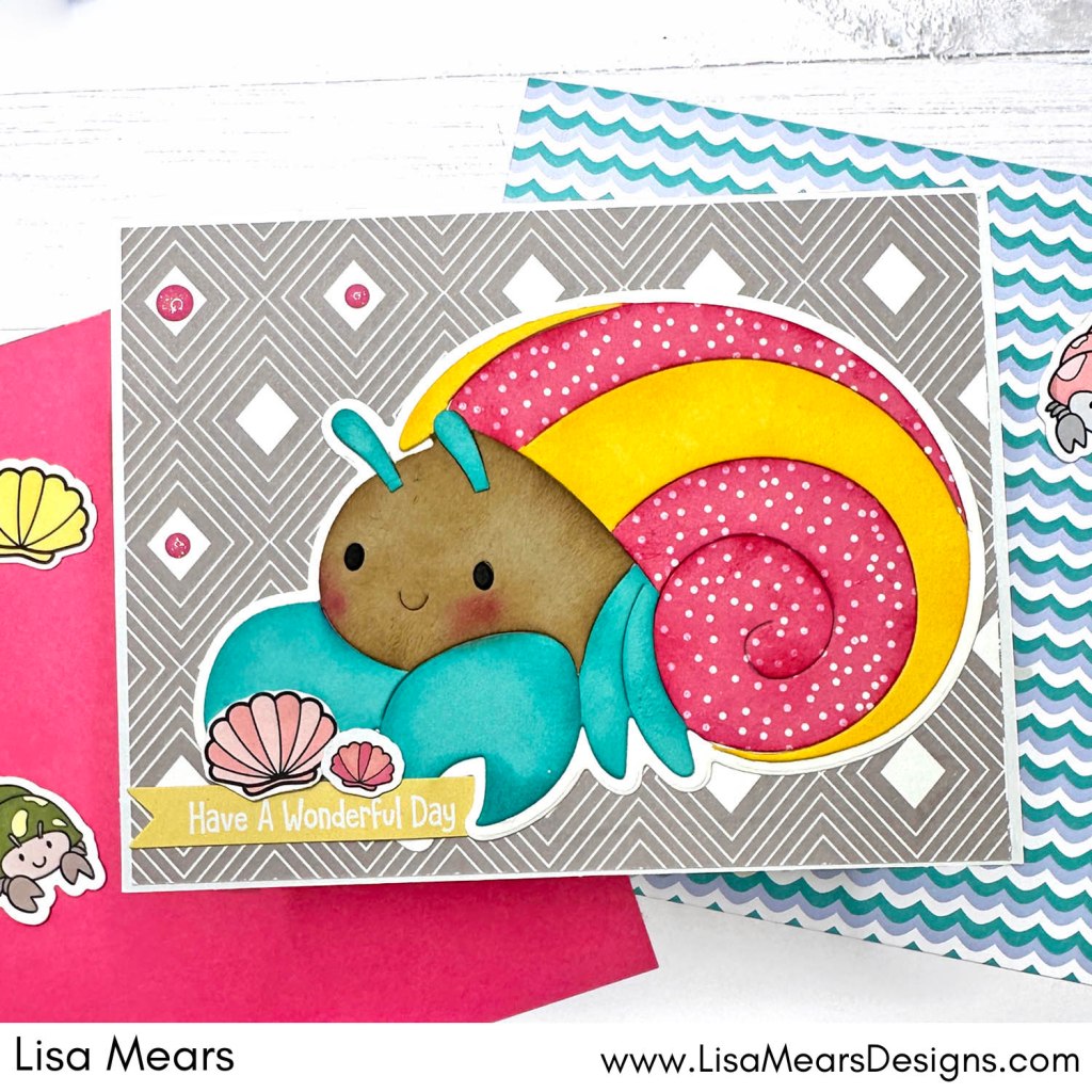 The Stamps of Life July 2024 Card Kit - Happy Summer - Hermit Crabs