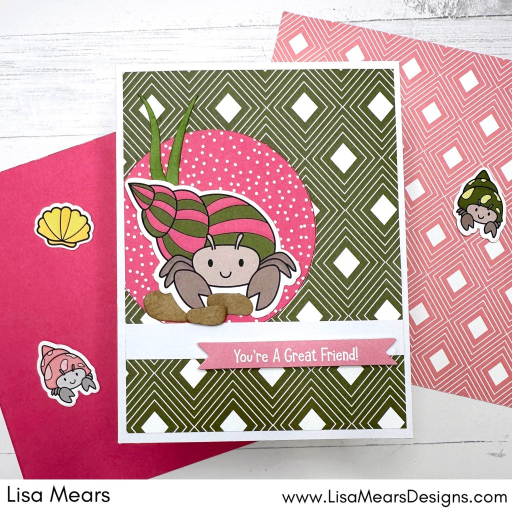 The Stamps of Life July 2024 Card Kit - Happy Summer - Hermit Crabs