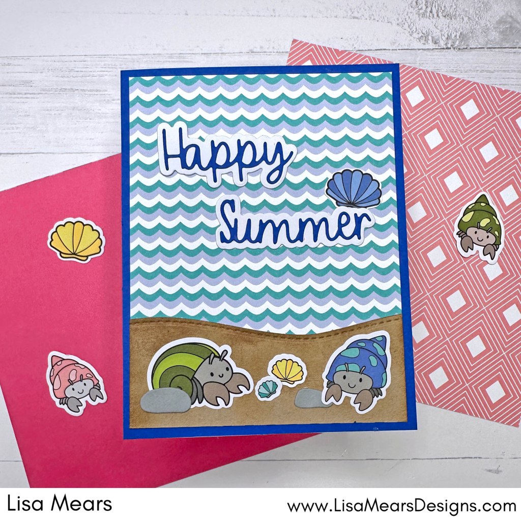 The Stamps of Life July 2024 Card Kit - Happy Summer - Hermit Crabs