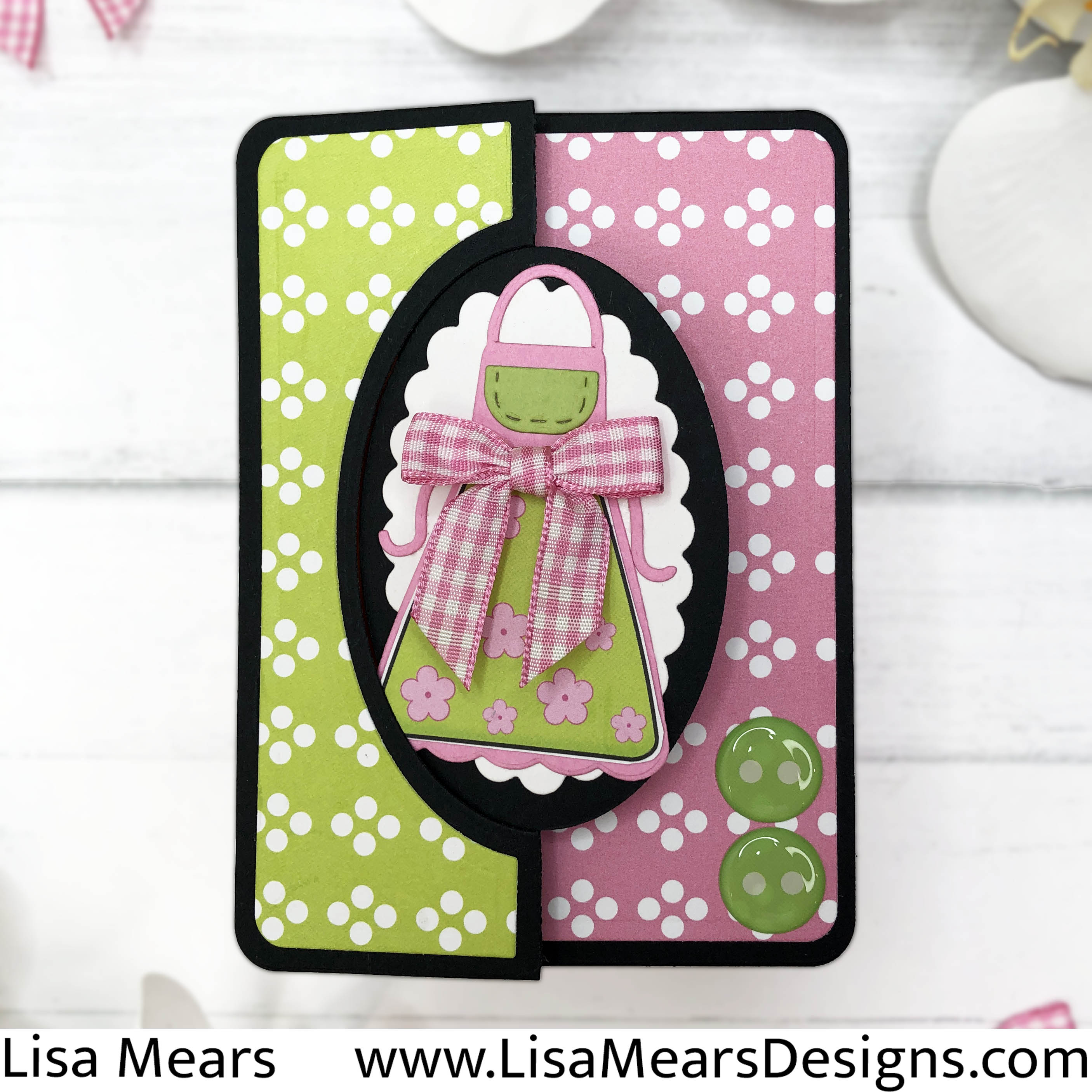 The Stamps of LIfe August 2024 Awesome Aprons Stamp Set - Thankful For You Card Kit - Ova Flip-it Card