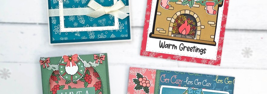 The Stamps of Life - October 2024 - Card Kit - Cozy Fireplace - Christmas Cards