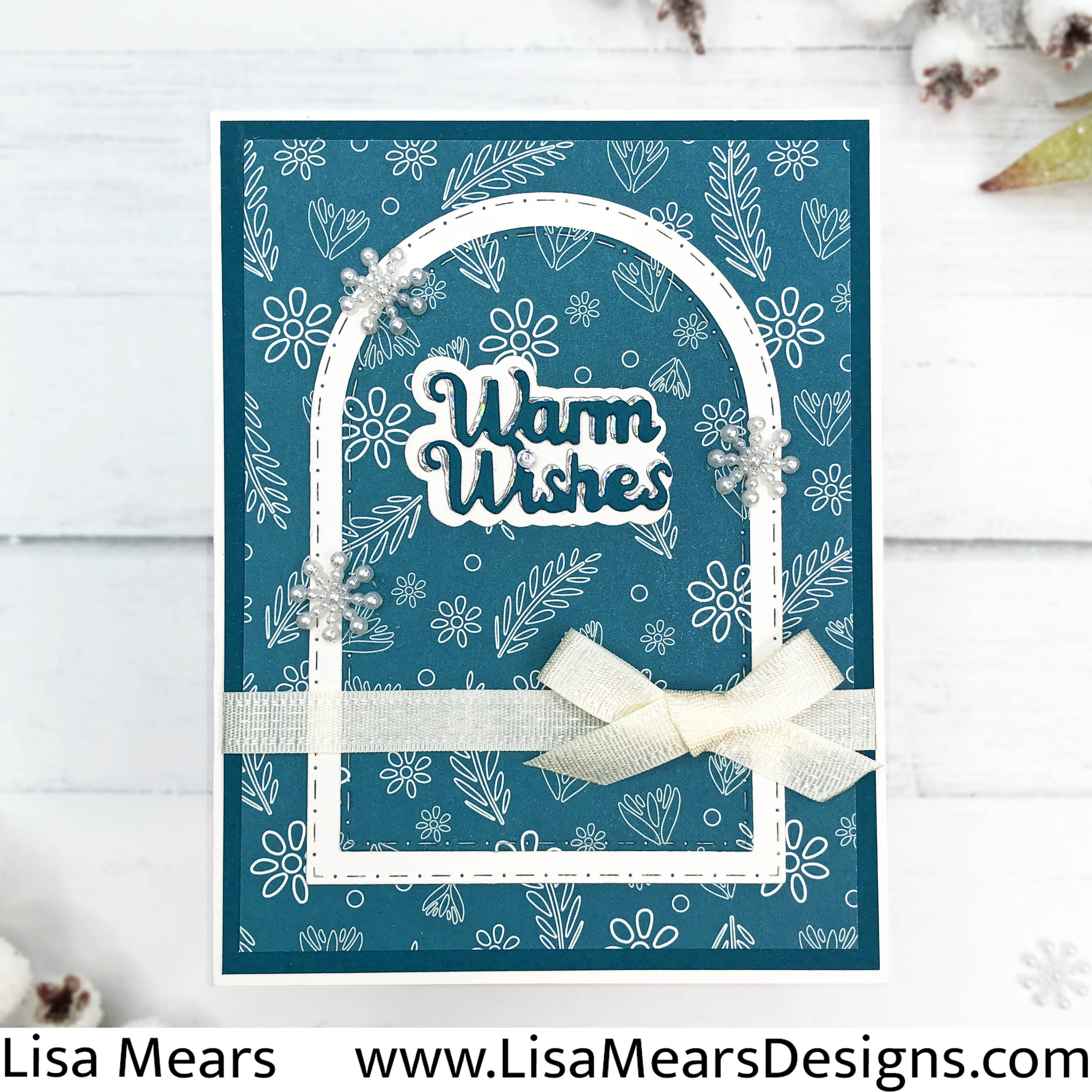 The Stamps of Life October 2024 Card Kit - Christmas Card - Cozy Fireplace