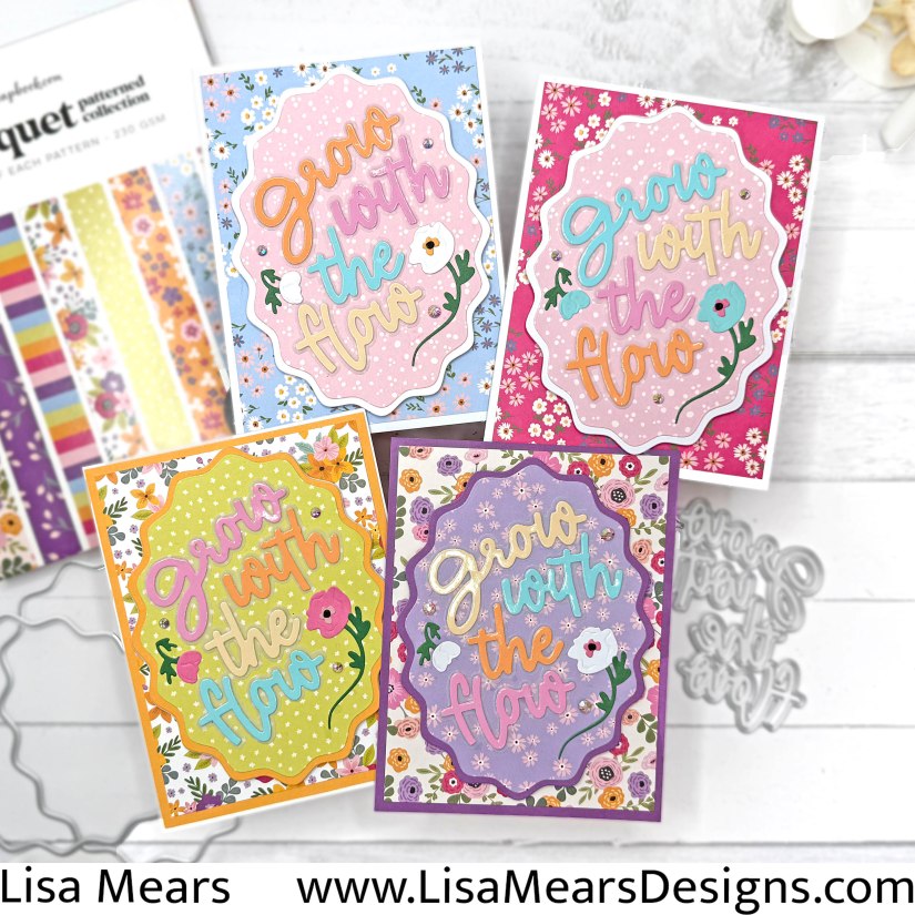 Scrapbook.com Grow with the Flow - Flower Card with Nested Wavy Oval Dies