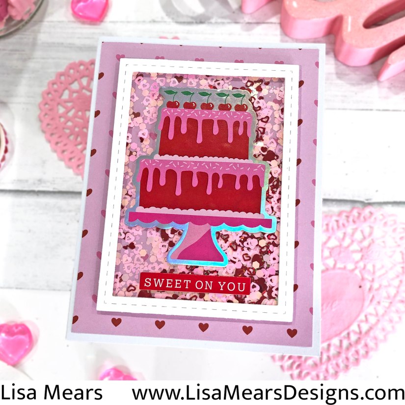 Michaels Recollections Sweet on You - Valentine's Day Cards - Cake Shaker card