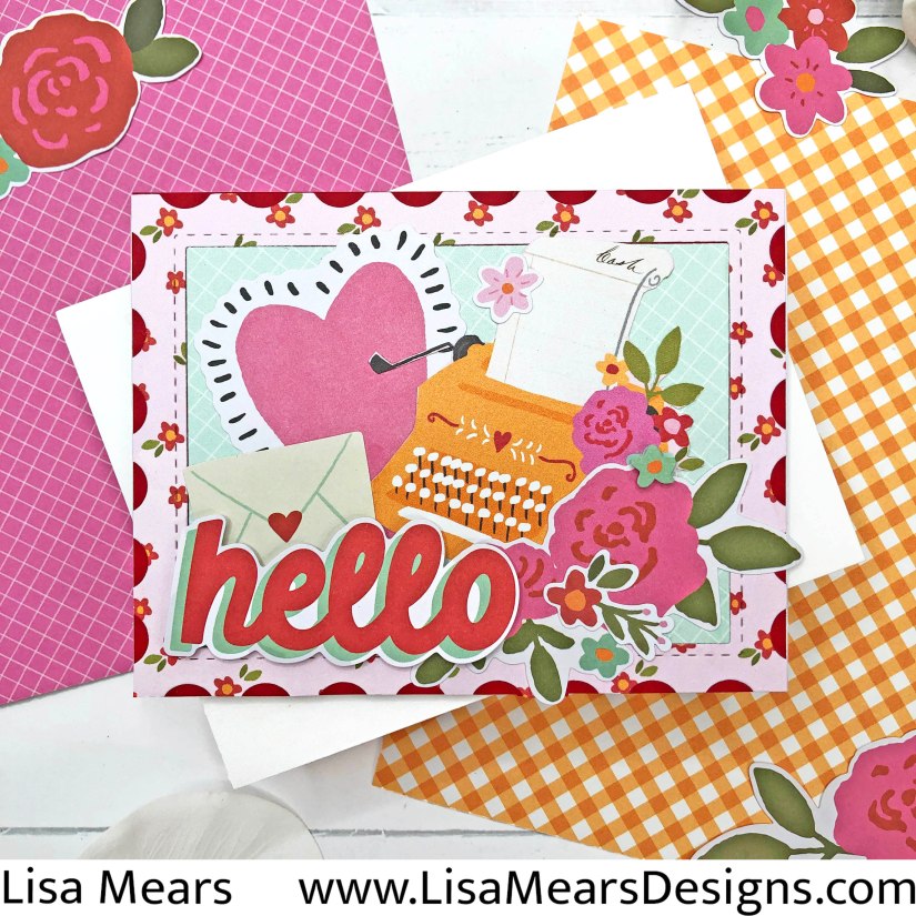 Simple Stories Heartstrings | Valentine's Day Cards | Love Cards | Hearts | typewriter