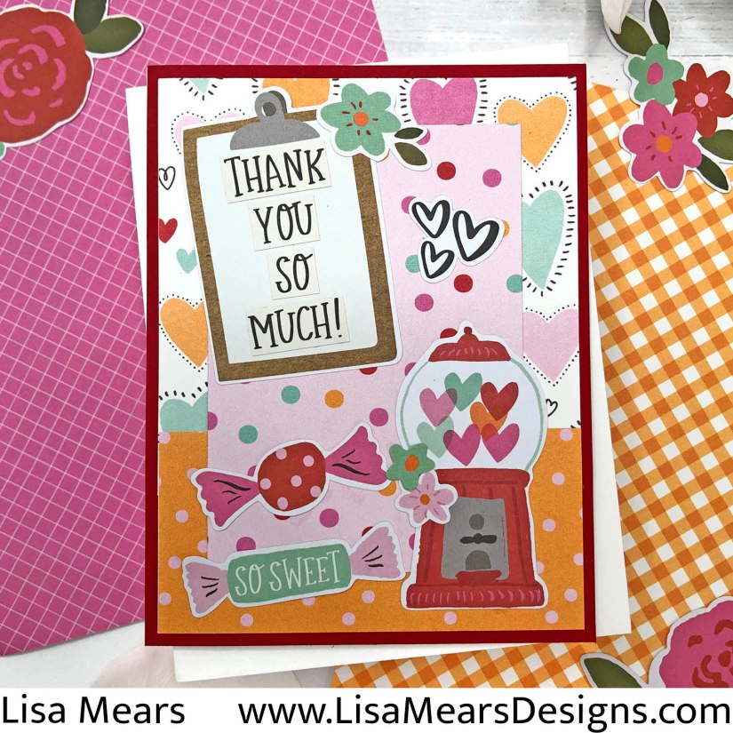 Simple Stories Heartstrings | Valentine's Day Cards | Love Cards | Hearts | gum ball machine
