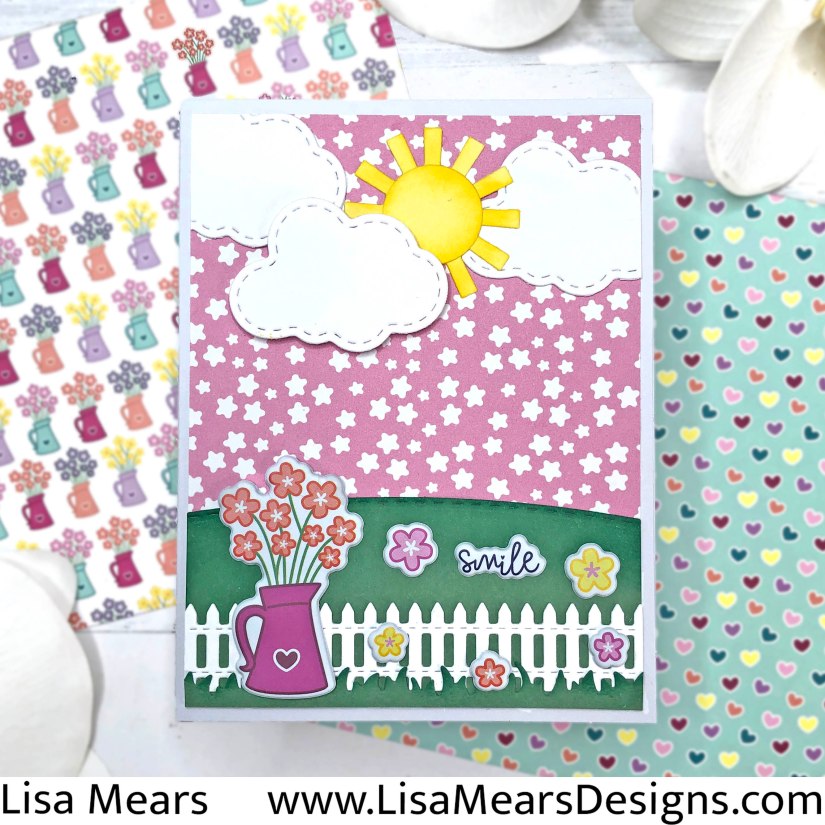 THE STAMPS OF LIFE MARCH CARD KIT THOUGHTFUL FLOWERS