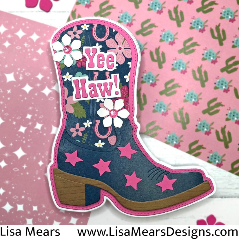 Scrap Diva Designs - Cowboy Boot Card
