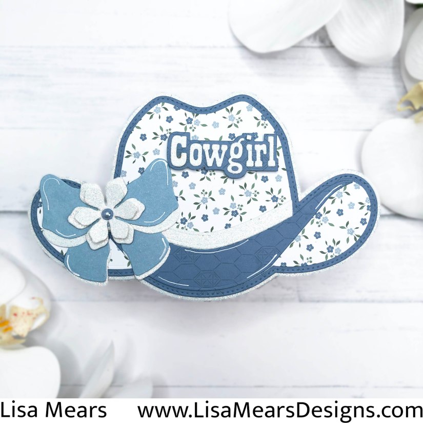 Cowgirl Hat Card- Scrap Diva Designs Cowboy Hat Mini Album