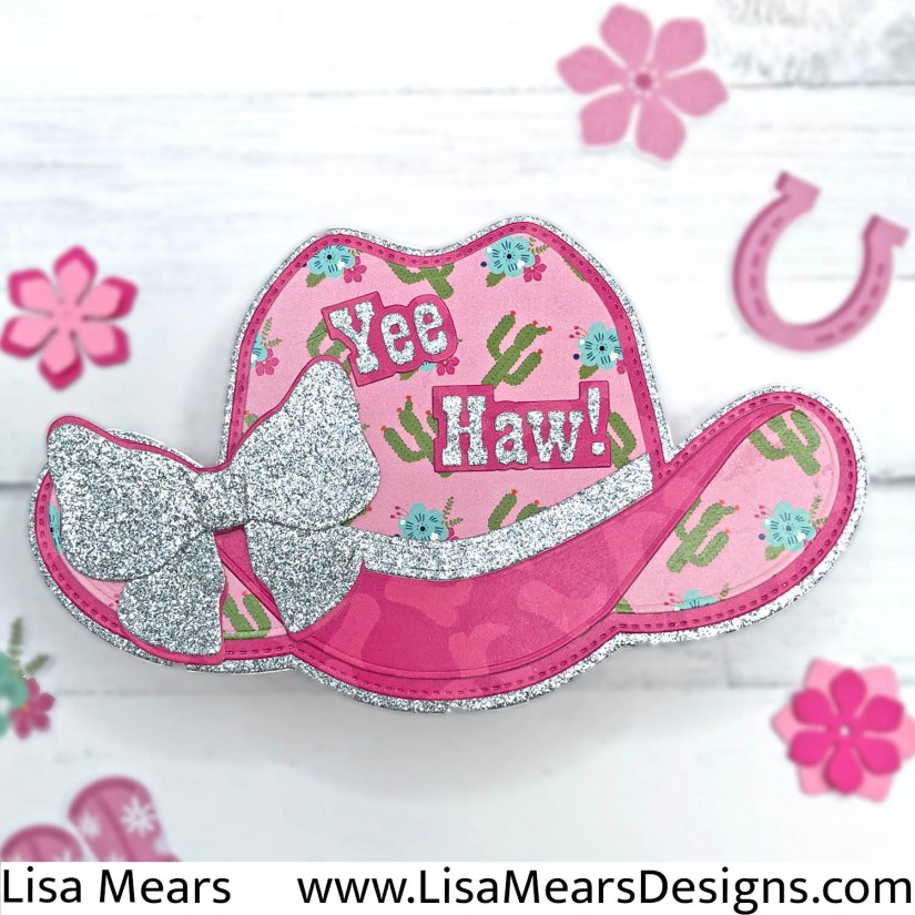 Cowgirl Hat Card- Scrap Diva Designs Cowboy Hat Mini Album