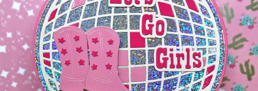 Scrap Diva Designs Disco Ball Card