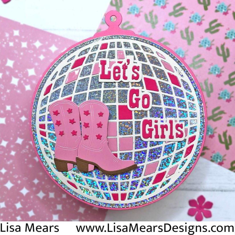 Scrap Diva Designs Disco Ball Card
