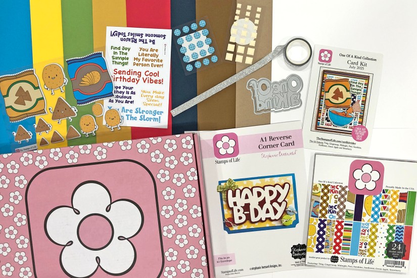 The Stamps of Life One of a Kind Card Kit and Chips Galore Stamp and Die Hard Club Set - July 2025