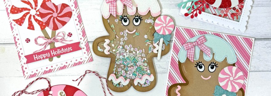 Scrap Diva Designs October 2025 release - Gingerbread Man and Peppermint Candy themed Christmas Cards