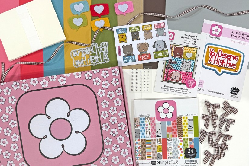 THE STAMPS OF LIFE CARD KIT - YOU DESERVE A HIGH FIVE - OCTOBER 2025