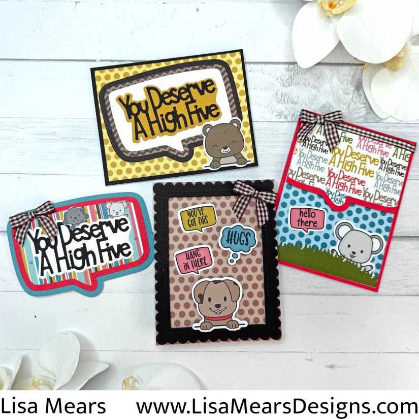 THE STAMPS OF LIFE CARD KIT - OCTOBER 2025 - YOU DESERVE A HIGH FIVE - PEEKING CRITTERS