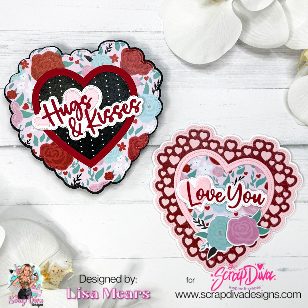 Scrap Diva Designs Romantic Heart