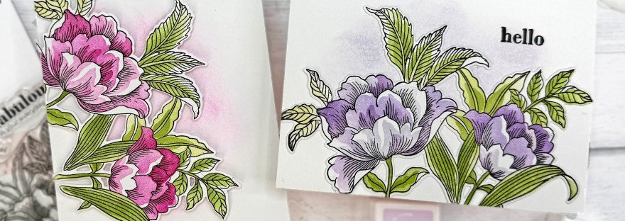 Altenew Posh Petals - Layered Stamping and Stenciling