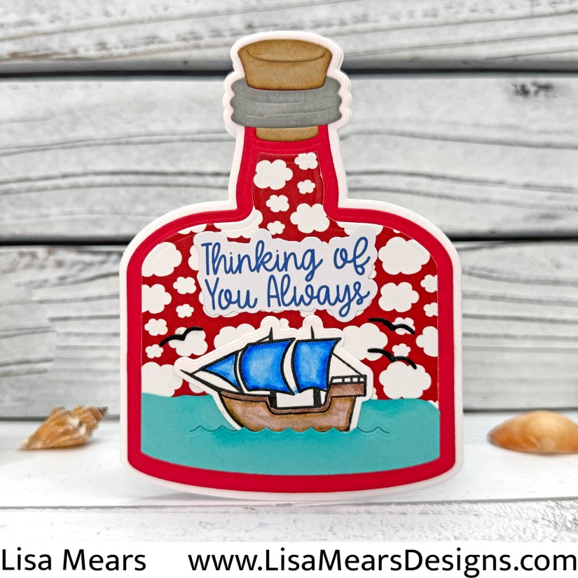 The Stamps of Life April 2026 Card Kit - Happy Days Ahead and Message in a Bottle Die Hard Club - 