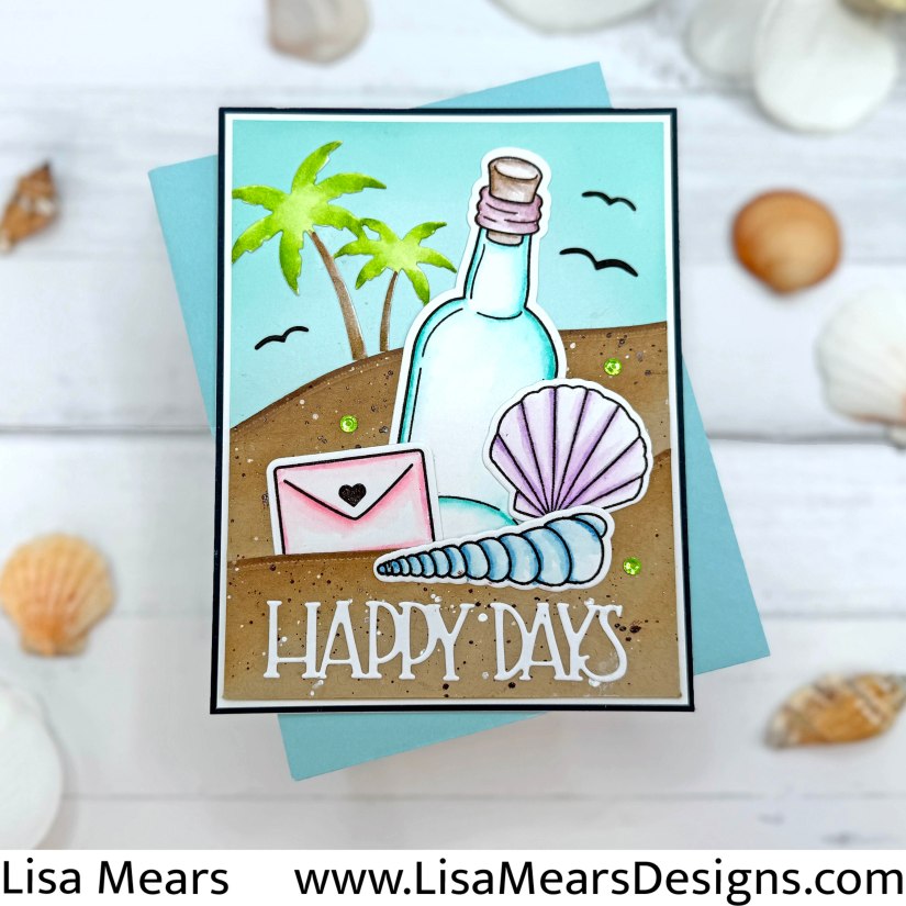 The Stamps of Life April 2026 Card Kit - Happy Days Ahead and Message in a Bottle Die Hard Club