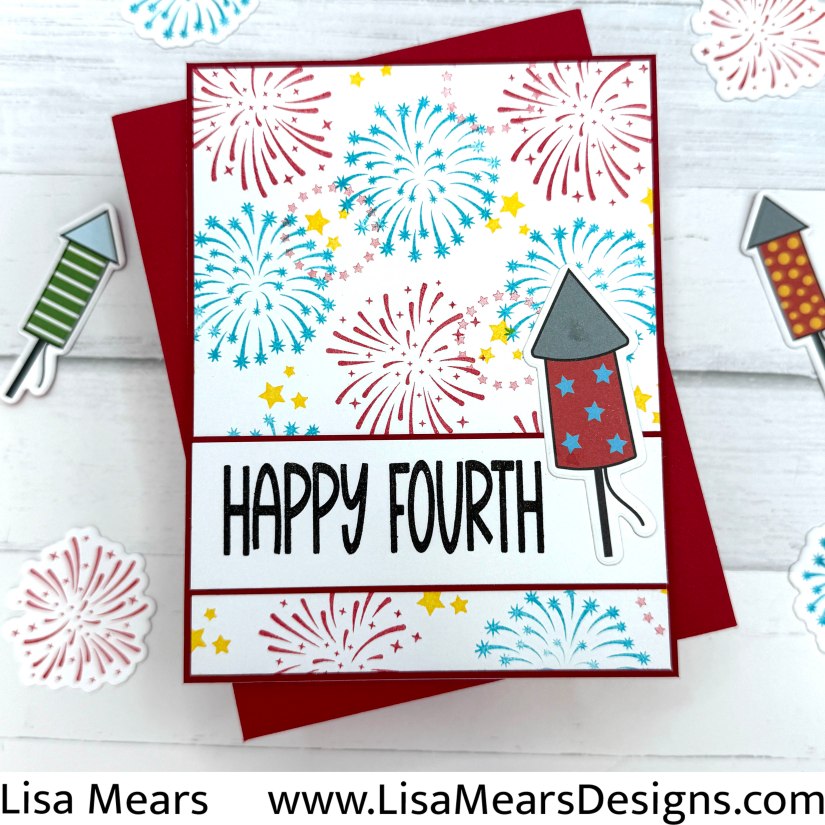 THE STAMPS OF LIFE CARD KIT Club MAY 26 FUN FIRECRACKER  SET WITH BOOMTASTIC CARD KIT