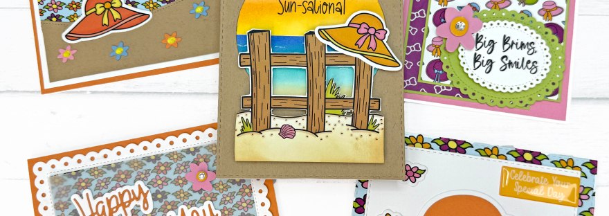 The Stamps of Life June 2026 - Sweet Summer Hats Stamp Club and Card kit