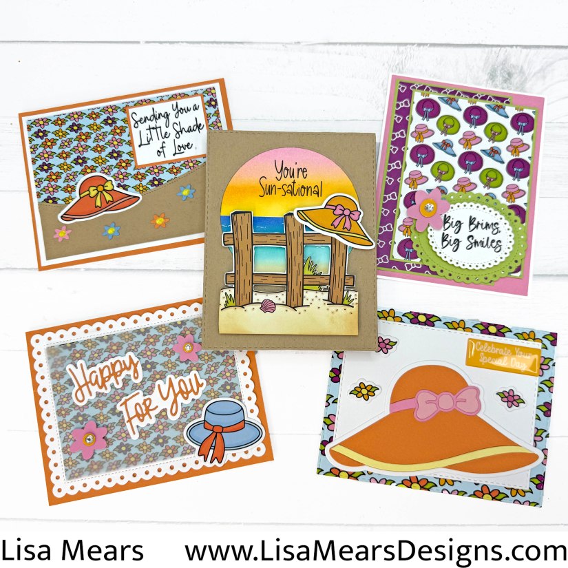 The Stamps of Life June 2026 - Sweet Summer Hats Stamp Club and Card kit