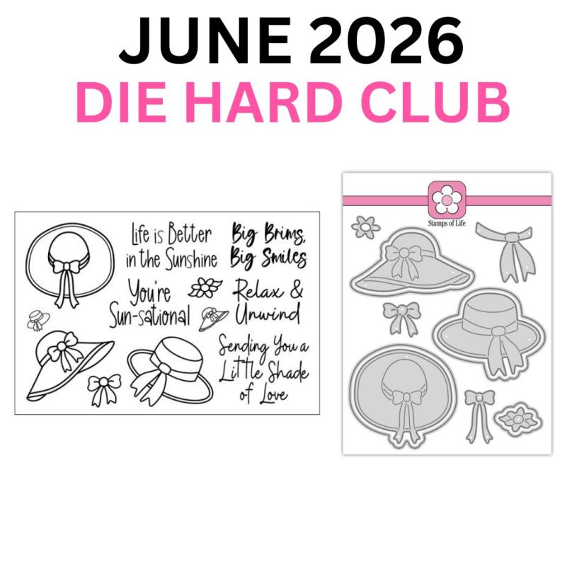 The Stamps of Life Stamp Club - June 2026 - Sweet Summer Hats