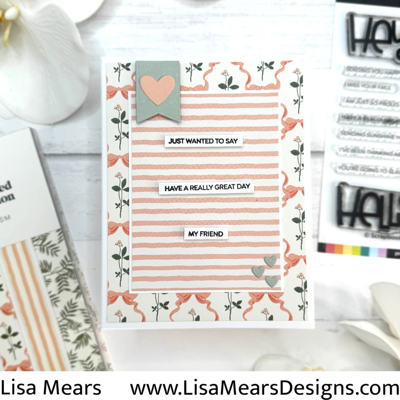 Scrapbook.com SBC Fest class kit - Primrose Paper Pad Bold Hello Stamp