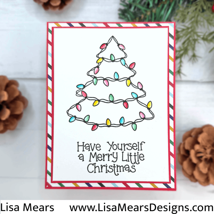 The Stamps of Life - So Many Christmas Lights Card
