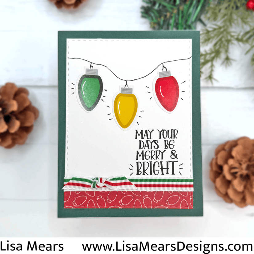The Stamps of Life - So Many Christmas Lights Card