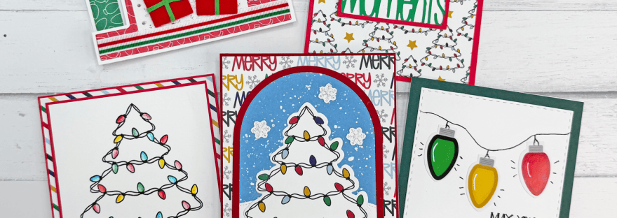 The Stamps of Life - So Many Christmas Lights Cards