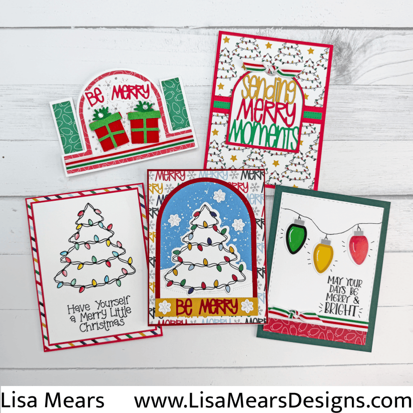 The Stamps of Life - So Many Christmas Lights Cards